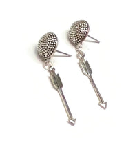 Load image into Gallery viewer, Sterling Silver Arrow Earrings - Unisex
