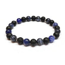 Load image into Gallery viewer, Blue Sodalite Beaded Bracelet Men