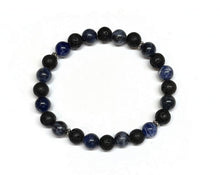 Load image into Gallery viewer, Blue Sodalite Beaded Bracelet Men