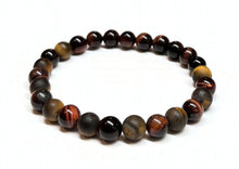 Load image into Gallery viewer, tiger eye beaded bracelet for men
