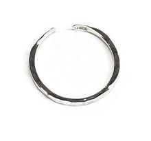 Load image into Gallery viewer, Handmade Sterling Silver Adjustable Hammered Ring
