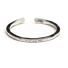 Load image into Gallery viewer, Handmade Sterling Silver Adjustable Hammered Ring