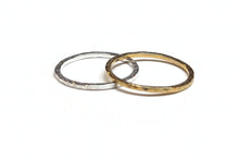Load image into Gallery viewer, Handmade Sterling Silver Ring - Hammered Finish - Stacking Ring