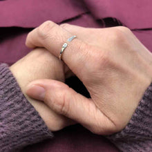 Load image into Gallery viewer, Handmade Sterling Silver Adjustable Hammered Ring