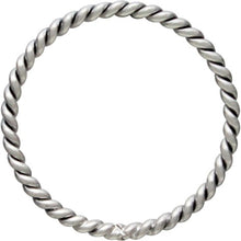 Load image into Gallery viewer, Sterling Silver Stacking Ring with Twisted Wire