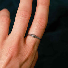 Load image into Gallery viewer, Snake Stacking Ring Sterling Silver Stackable Ring