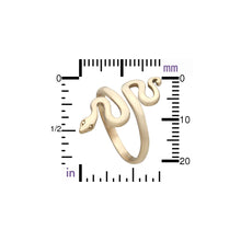 Load image into Gallery viewer, Handmade Adjustable Ring with Snake - Bronze