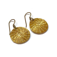 Load image into Gallery viewer, Golden Grass Hoop Earrings - Many Sizes
