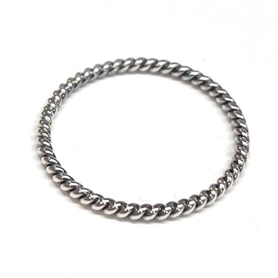 Sterling Silver Twisted Stacking Ring