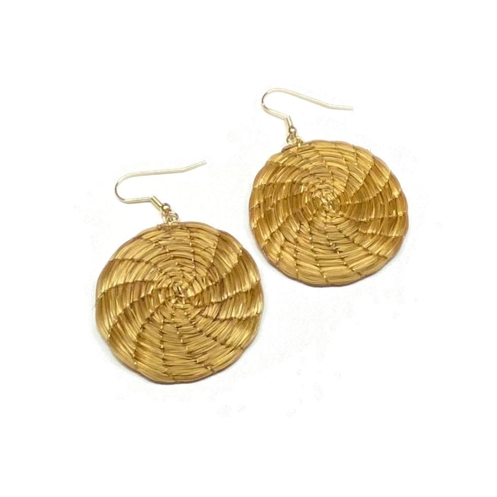 Hoop Earrings golden grass