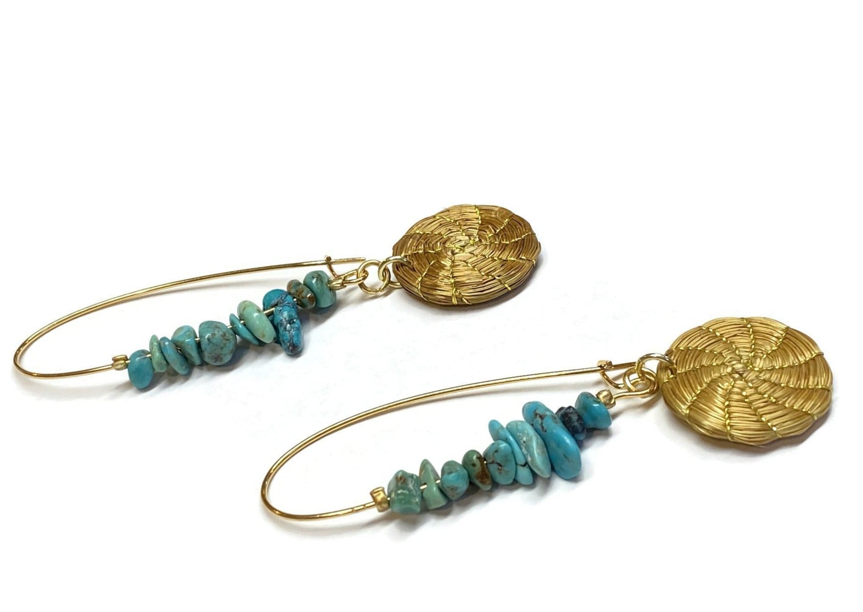 Golden Grass Earrings