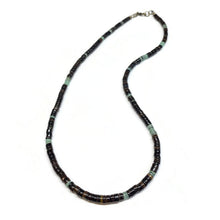 Load image into Gallery viewer, Turquoise Shell Rustic Surfer Necklace
