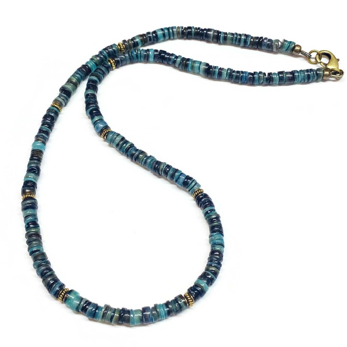 Handmade Multicolor Heishi Shell Necklace Unisex