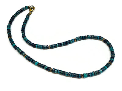 Handmade Multicolor Heishi Shell Necklace Unisex