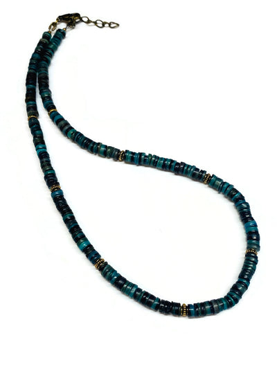 Handmade Multicolor Heishi Shell Necklace Unisex