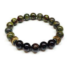 Load image into Gallery viewer, garnet dragon blood jasper bracelet
