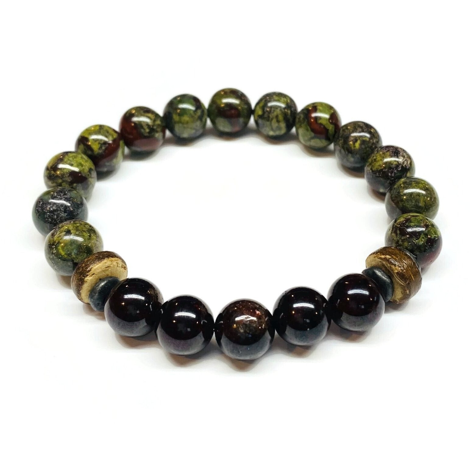 garnet dragon blood jasper bracelet
