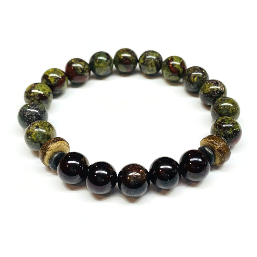 garnet dragon blood jasper bracelet