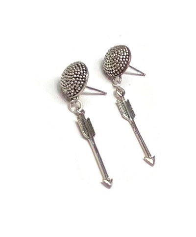 Sterling Silver Arrow Earrings - Unisex