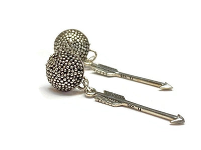 Sterling Silver Arrow Earrings - Unisex