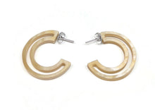 Load image into Gallery viewer, Open Hoops Earrings - Horn
