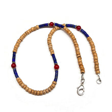 Load image into Gallery viewer, Beaded Coral Lapis Lazuli Necklace
