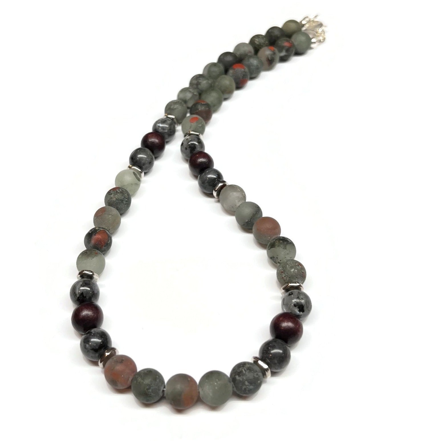 Beaded Bloodstone Necklace