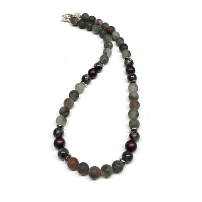 Bloodstone Labradorite Necklace
