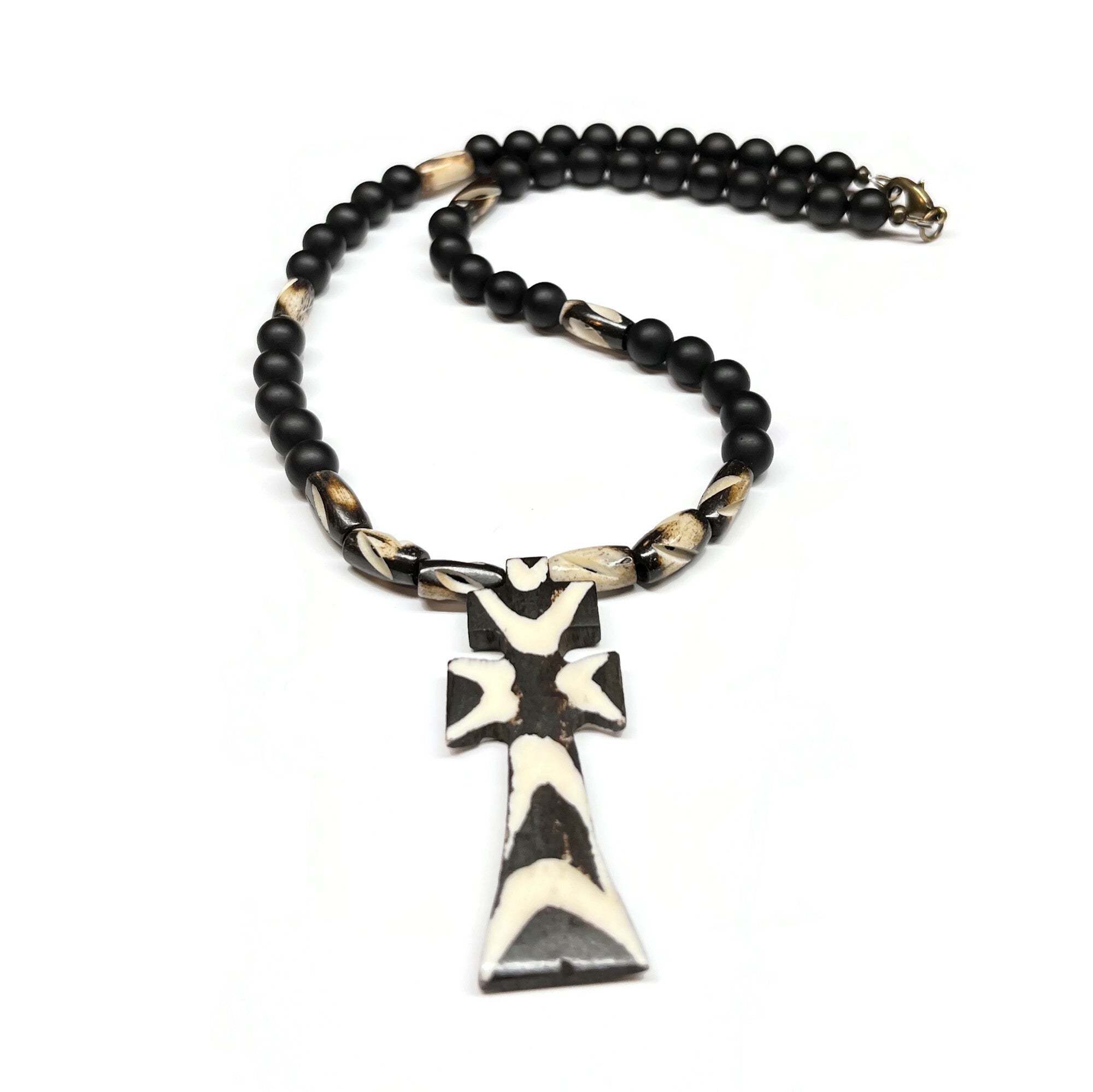 African Batik Pendant necklace