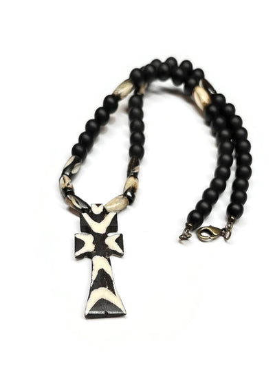 African Batik Pendant necklace