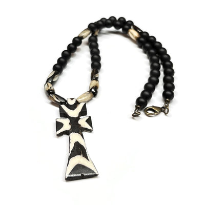 African Batik Pendant necklace