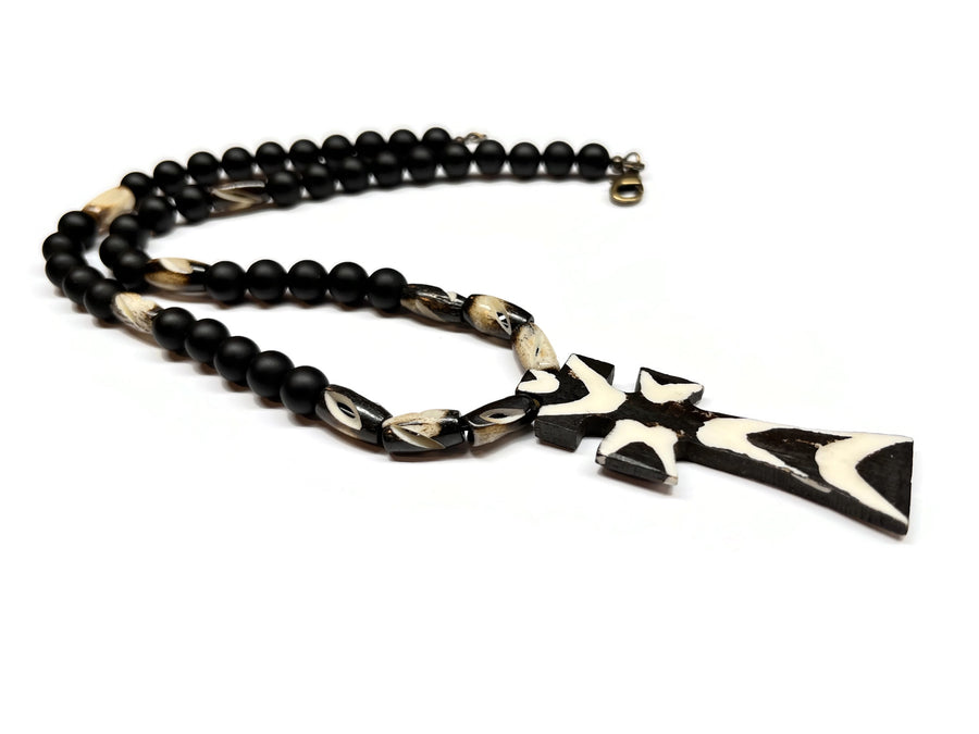 African Batik Pendant necklace