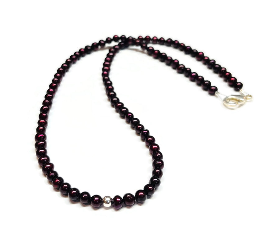 beaded pearl necklace