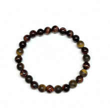 Load image into Gallery viewer, Red Tiger eye and Matte Yellow Tiger Eye Beaded Bracelet for men
