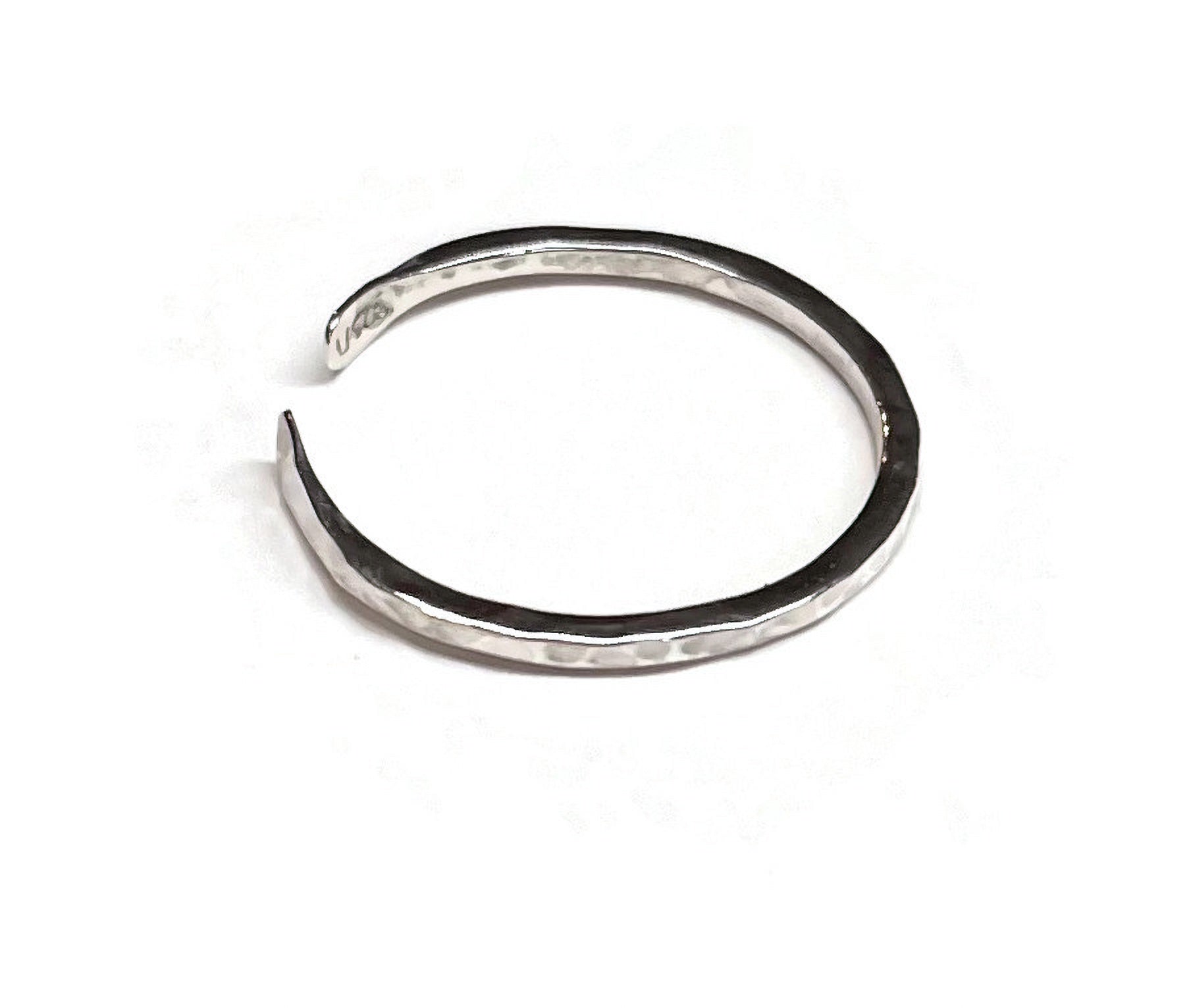 Handmade Sterling Silver Adjustable Hammered Ring
