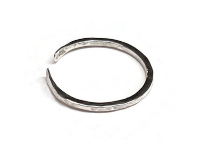 Handmade Sterling Silver Adjustable Hammered Ring