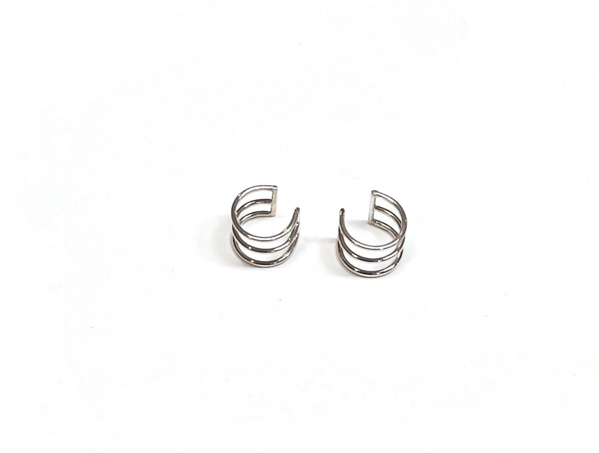 Handmade Sterling Silver Small Triple Ear Cuff -9mm