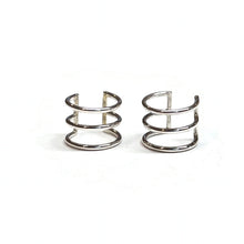 Load image into Gallery viewer, Handmade Sterling Silver Small Triple Ear Cuff -9mm
