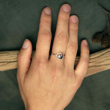 Load image into Gallery viewer, Handmade Sterling Silver Snow Capped Mountain - Stacking Ring
