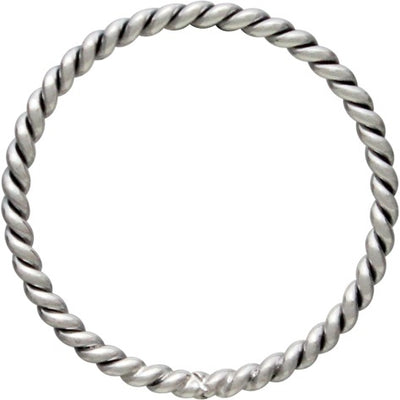 Sterling Silver Stacking Ring with Twisted Wire