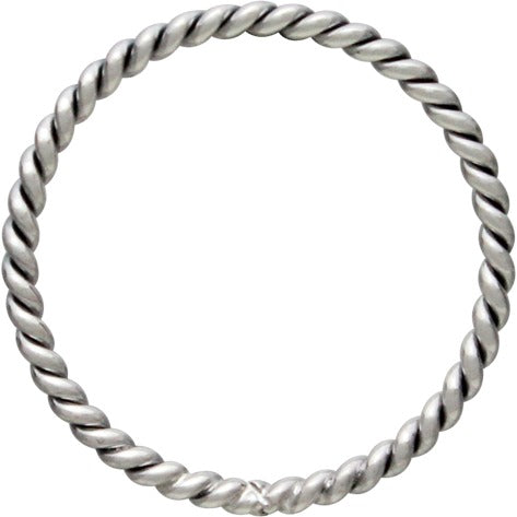 Sterling Silver Stacking Ring with Twisted Wire