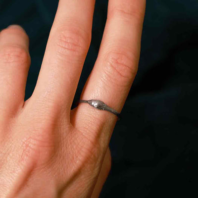 Snake Stacking Ring Sterling Silver Stackable Ring