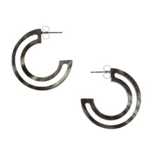 Load image into Gallery viewer, Open Hoops Earrings - Horn
