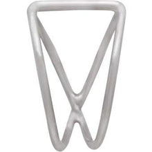 Load image into Gallery viewer, Handmade Sterling Silver 15mm Criss Cross EarCuff
