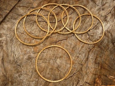 Golden Grass Lightweight Bangles - Bollywood