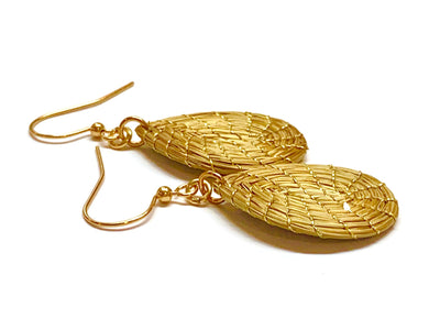 Golden Grass Drop earrings