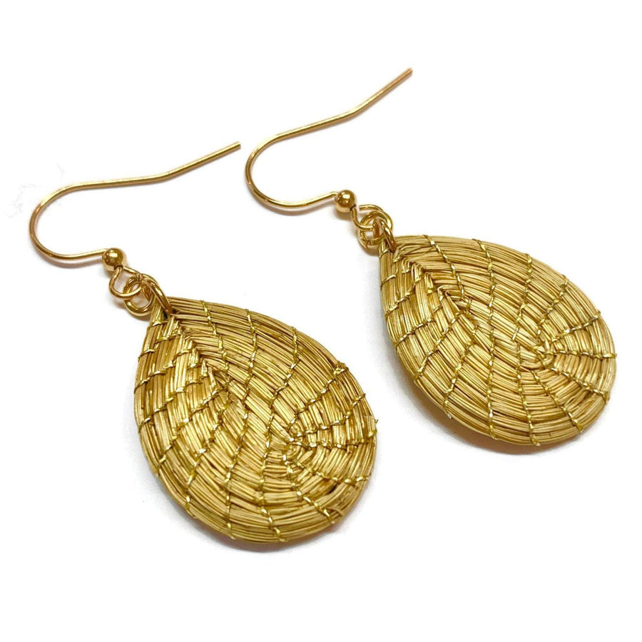 Golden Grass Earrings