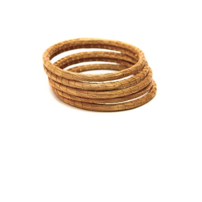 Golden Grass Lightweight Bangles - Bollywood