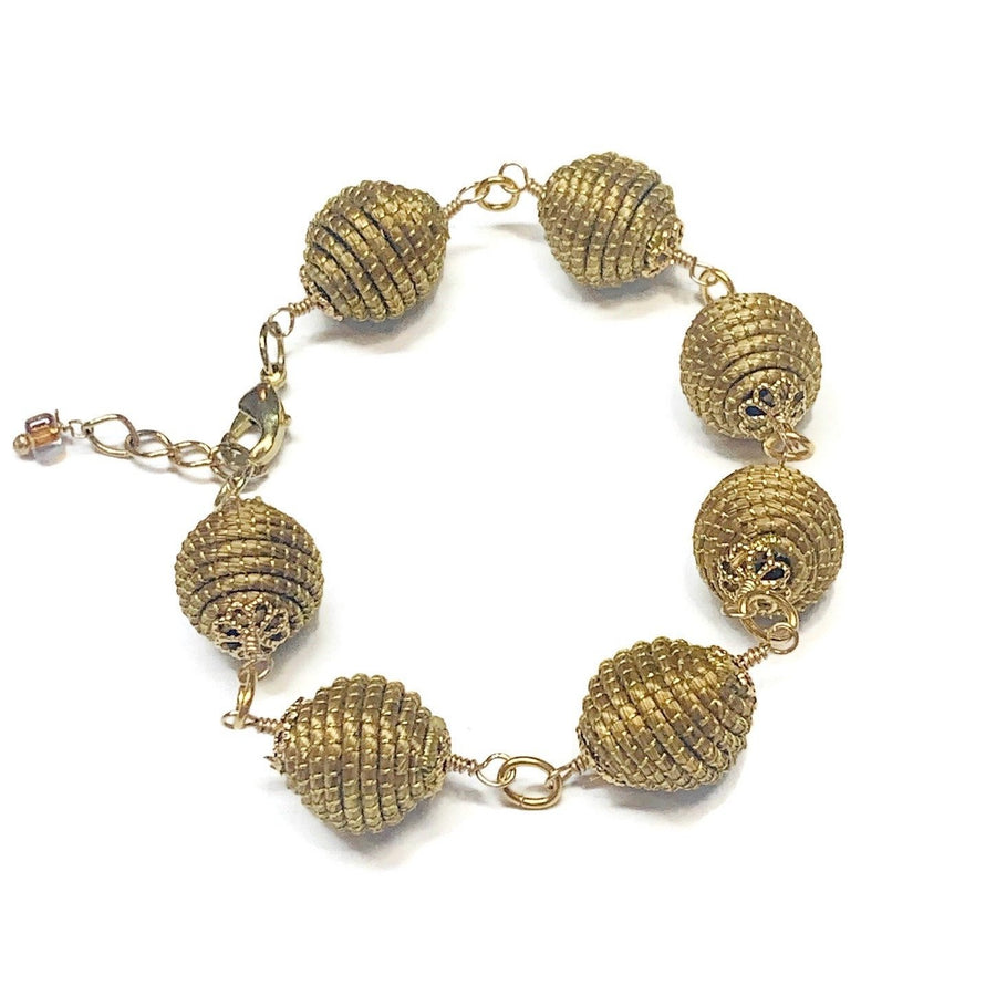 Golden Grass Link Bracelet