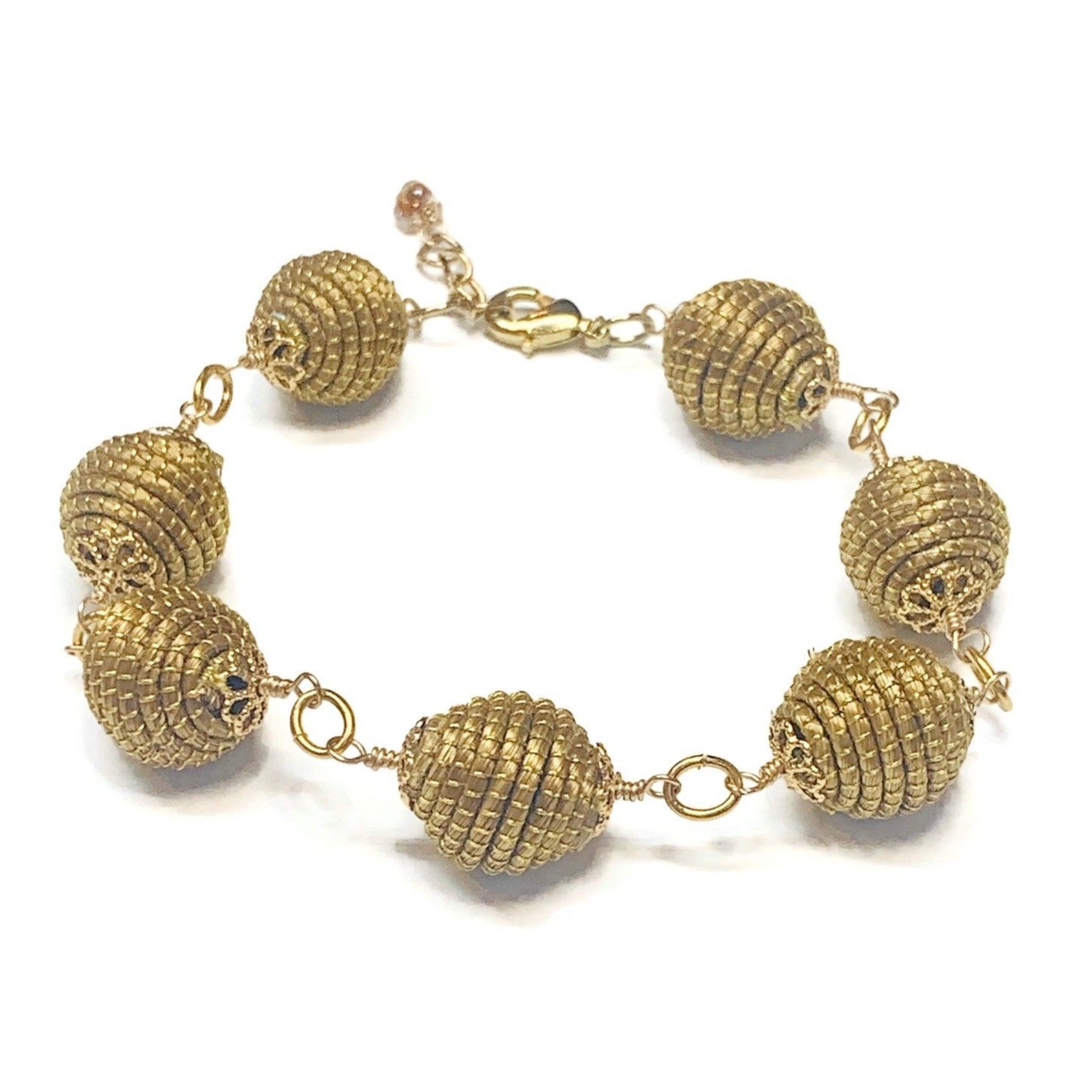Golden Grass Link Bracelet